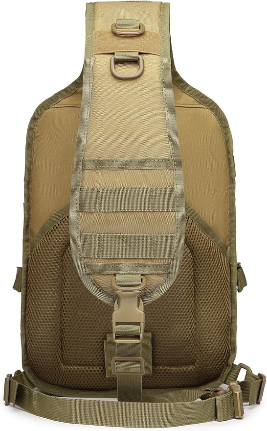 Tactical Sling Pack Big Crossbody Backpack Over Shoulder Bag Military for Men Hiking Outdoor Sport Gym