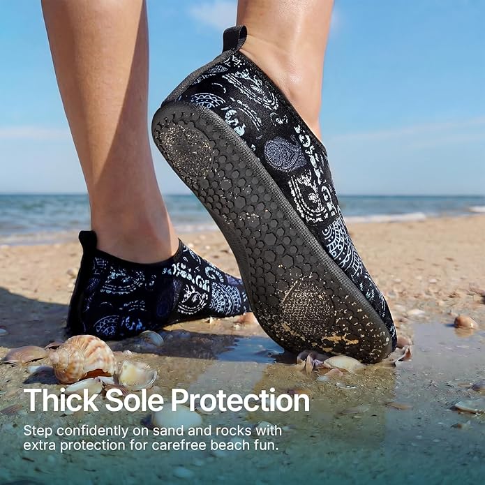 Water Shoes for Women Men Quick-Dry Aqua Socks Swim Beach Outfits Barefoot Yoga Exercise Wear Sport Accessories Pool Camping Must Haves River Hiking Adult Youth Size