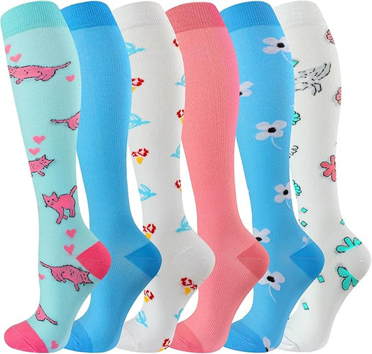bropite Compression Socks for Women & Men Circulation-Support Knee High Socks 20-30 mmhg-Best for Running,Medical,Nurse,Travel
