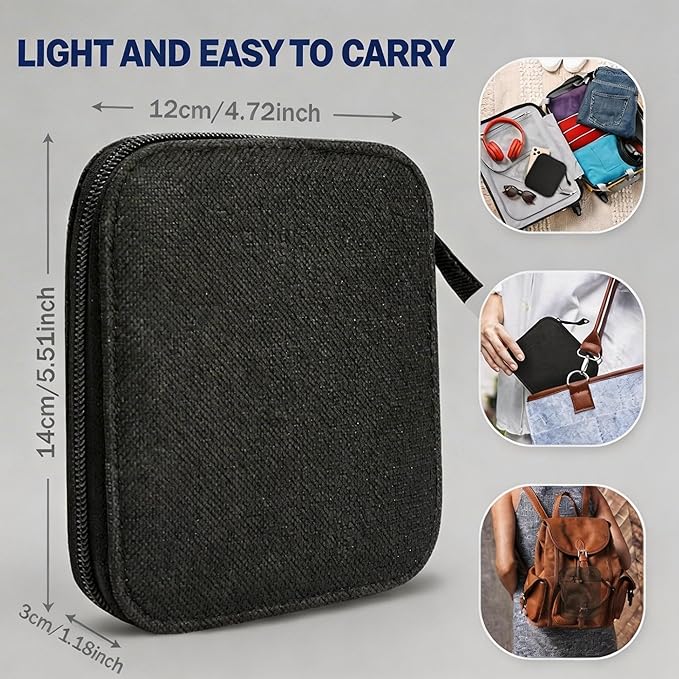 Portable Sewing Kit with Thimble, 86 Pcs Premium Sewing Supplies for Beginners, Home Emergency & DIY Use