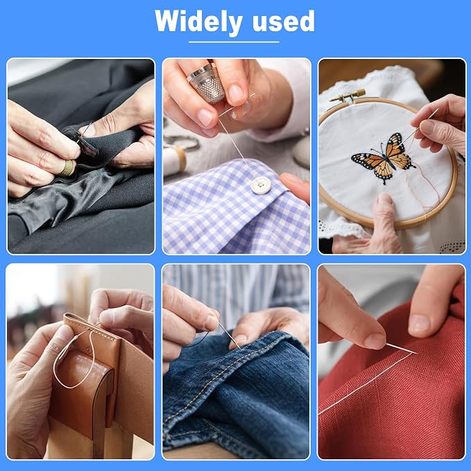 bcooss Sewing Kit for Adults: Portable Sewing Supplies Including Scissors, Threads, Needles, Pearl Pins, Seam Ripper, Tape Measure, Bobbins, Clips - Sewing Machine kit for Beginners Home Travel
