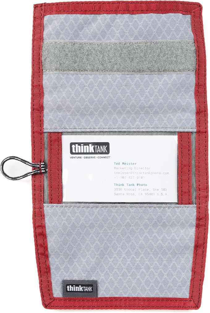 Think Tank Memory Card and Battery Wallet, Holds 2 CF or 4 SD Memory Cards (Chili Pepper Red)
