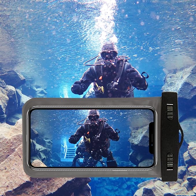 Famoby Up to 8.3" 6 Pack Multicolor Universal Waterproof Phone Pouch, Phone Waterproof Case Dry Bag,Protection Level: IP68,Outdoor Sports for Apple iPhone,Samsung,and More