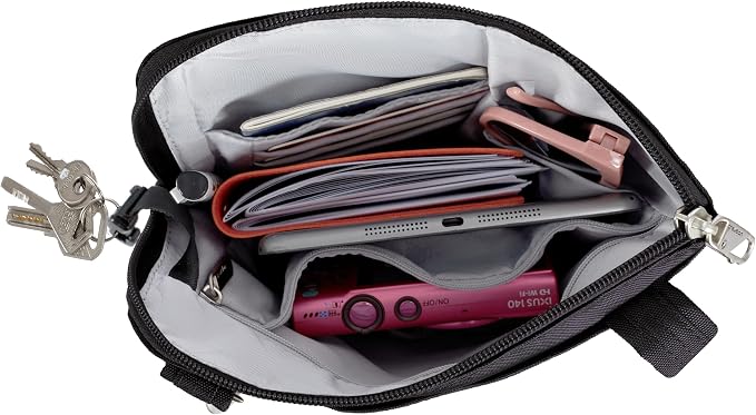 Travelon Anti-theft Classic Slim Double Zip Crossbody