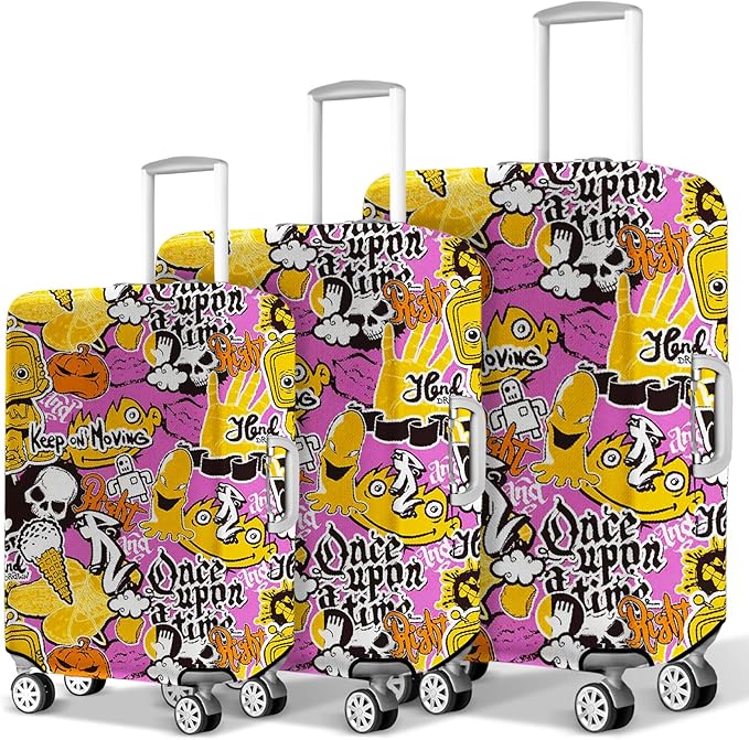 Luggage Covers for Suitcase Protector Tsa Approved Fits 20 24 28 Inch Luggage, Custom Baggage Cover for Travel Anti Scratch Dirt Washable