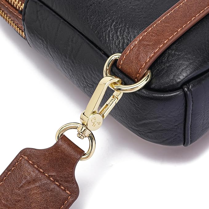 INICAT RFID Blocking Sling Bag, Anti Theft Crossbody Bag for Women Compact Travel Purses Leather