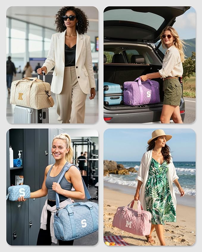 Elilier Travel Bag Women, Overnight Bag, Kids Gifts for Daughter, Teacher Appreciation Gifts, for Teens, Gift for Friend Sister Women Gifts