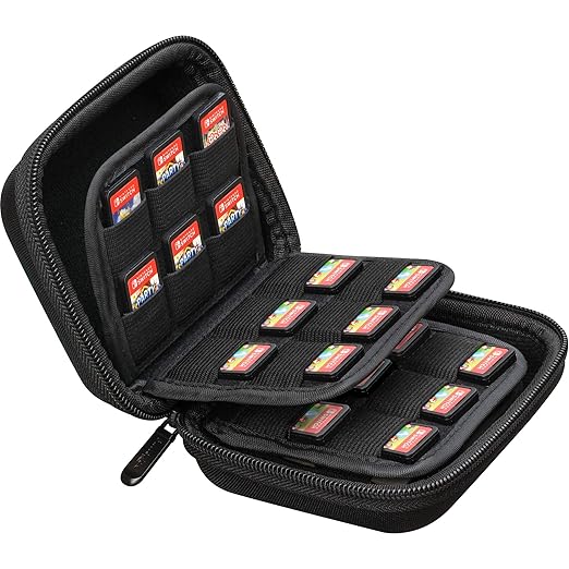 ButterFox 32-120 Switch Game Case for Nintendo Switch, Switch Game Card Storage Holder or SD Memory Card Case (48 Black)