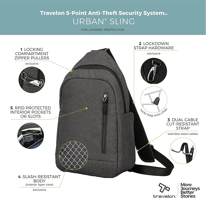 Travelon Anti Theft Urban Sling Bag