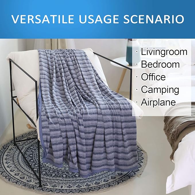 Ailemei Direct Cooling Blanket(Twin XL) for Hot Sleepers, Double Sided Cold Effect, Lightweight Breathable Summer Blankets for Bed, Transfer Heat to Keep Body Cool for Night Sweats,60"x90"