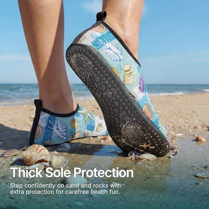 Water Shoes for Women Men Quick-Dry Aqua Socks Swim Beach Outfits Barefoot Yoga Exercise Wear Sport Accessories Pool Camping Must Haves River Hiking Adult Youth Size