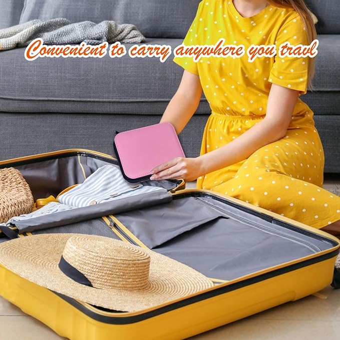 Sewing Kit with Case Portable Sewing Supplies for Home Traveler, Adults, Beginner, Emergency, Contains 18 Sewing Thread, Scissors, Needles, Measure etc,Medium Antique Mauve
