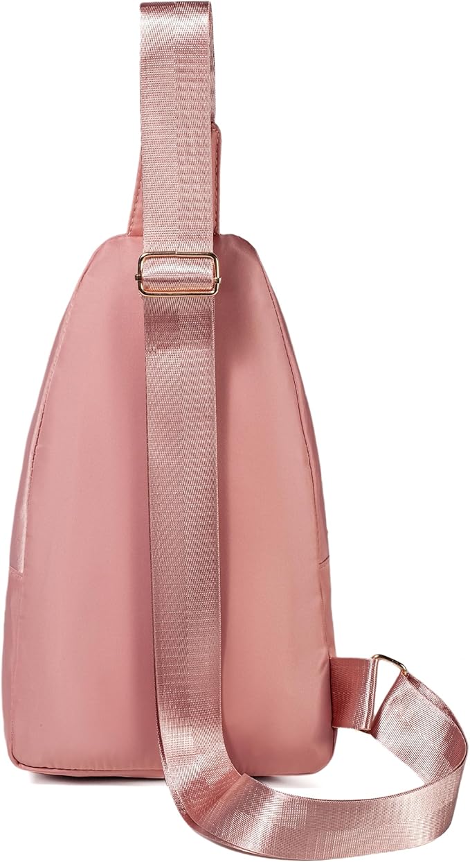 Banelu Small Sling Bag Crossbody Sling Backpack for Women, Small Crossbody Purses Cross Body Bag - Pink