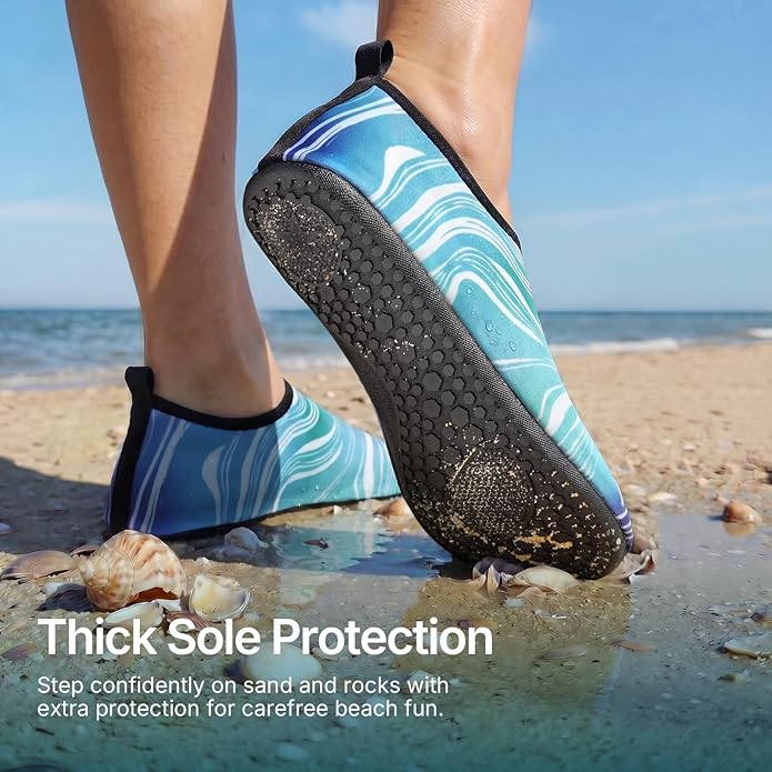 Water Shoes for Women Men Quick-Dry Aqua Socks Swim Beach Outfits Barefoot Yoga Exercise Wear Sport Accessories Pool Camping Must Haves River Hiking Adult Youth Size