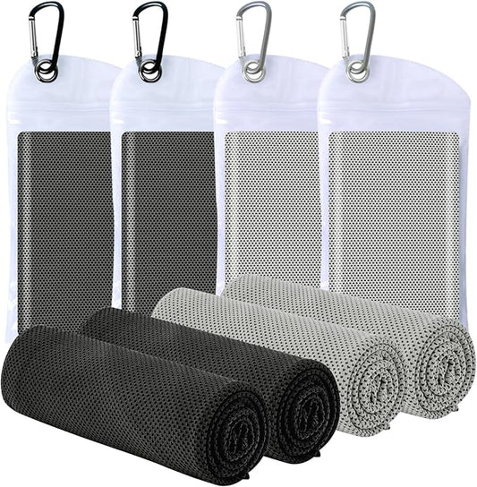 Cooling Towels for Neck and Face - Soft Breathable Chilly Towel, Sweat Wraps, Cool Rags Quick Dry Towel for Hot Weather, Workout, Sports, Yoga, Gym, Hiking, Running, Trips, Golf