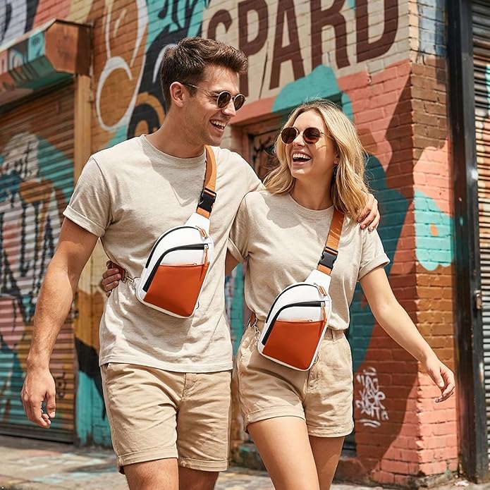 Anti Theft Crossbody Bag for Men Women, RFID Blocking Small Sling Bag Waterproof Shoulder for Hiking Daily Commute