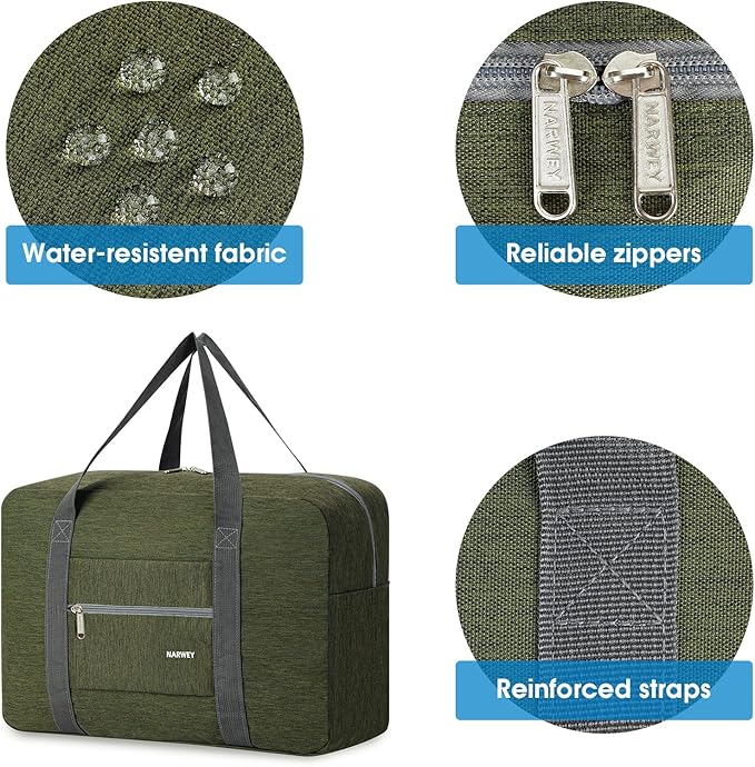 For Spirit Airlines Personal Item Bag Foldable Travel Duffel Bag Tote Carry on Luggage Duffle Overnight for Women and Men