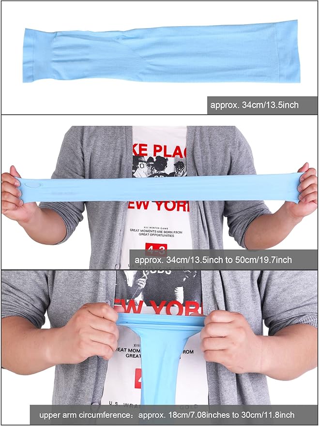 Boao 10 Pairs UV Arm Sleeve for Men Women Cooling Tattoo Cover up Compression Sun Protection Sleeves for Outdoor Activities