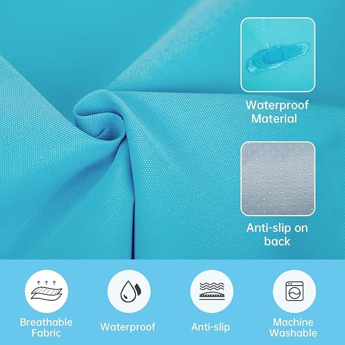 Toddler Airplane Bed, Kids Seat Extender Travel Bed, Portable Long Trip Flyaway Kid Seat Footrest, Must Have for Infant Sleeping & Rest, Toddler Travel Essential for Airplane (Blue)
