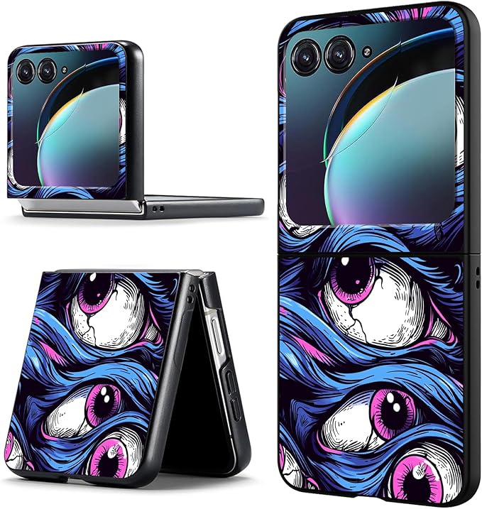 for Motorola Razr 2025 Case,for Moto Razr 60 Phone Case Cute Slim Hard PC Ultra-Thin Anti-Scratches Shockproof Protective Phone Cover,Cute Blue Eye
