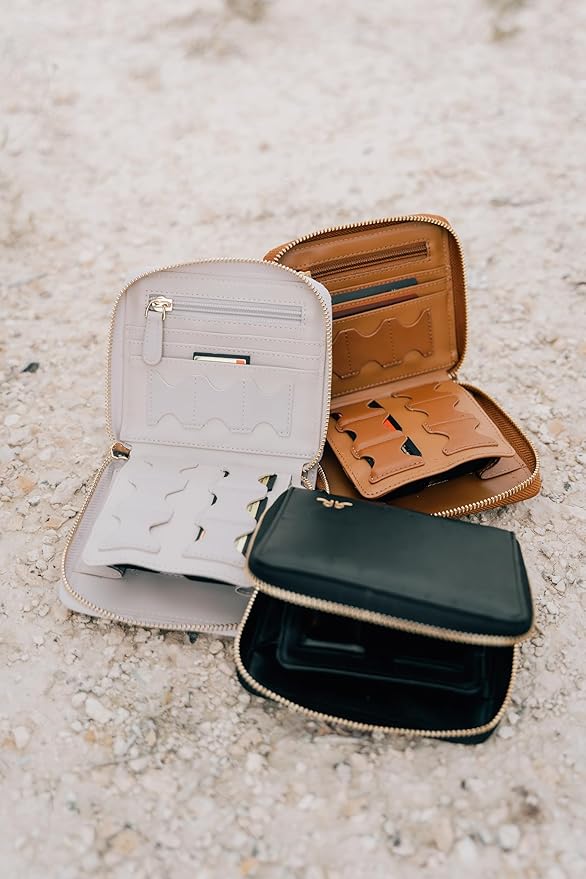 Compact Memory Card Holder & Battery Organizer Slim Travel Case with Secure Pockets for SD, MicroSD, and Camera Batteries Durable Protective Storage Wallet for Photographers On-the-Go – Gray
