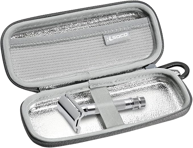 RLSOCO Carrying Case for Merkur Futur 23C/33C/34C/37C/38C Razor & works with Schick Razor (Case Only)