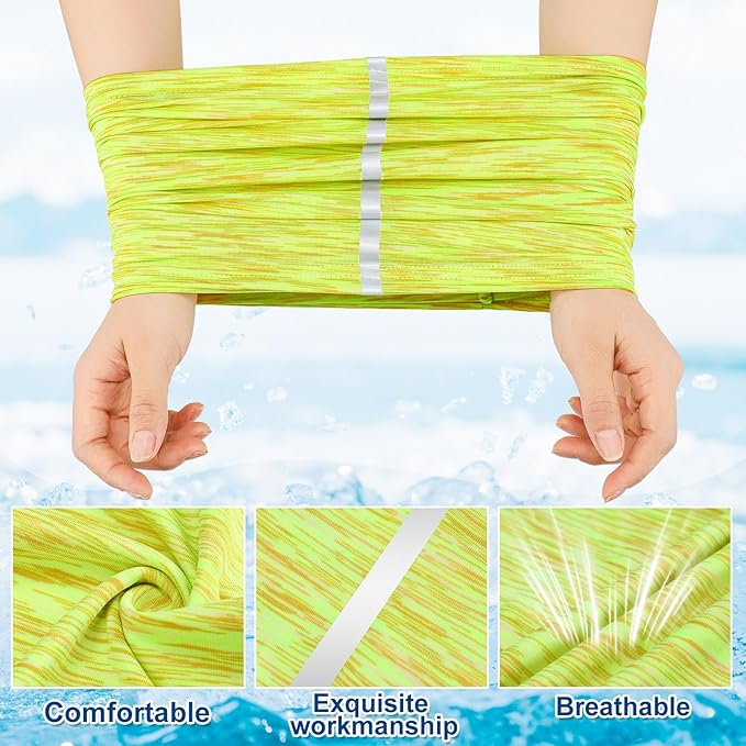 SATINIOR 4 Pcs Neck Gaiter Face Mask for Men Reflective Face Cover Scarf Summer UV Sun Protection Balaclava Bandana for Work