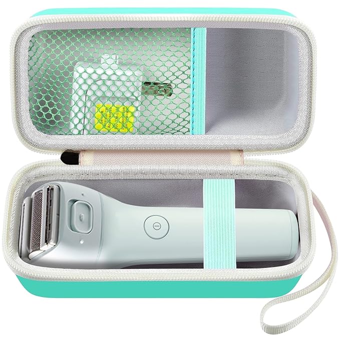 Case Compatible with Panasonic ES-AWL8AV/ES-AWL6AG/ES-WL60-G Electric Shaver for Women Cordless 3 Blade Razor Pop-Up Trimmer Close Curves. Ladies Shave Razors Holder Fits for Charger -Green (Box Only)
