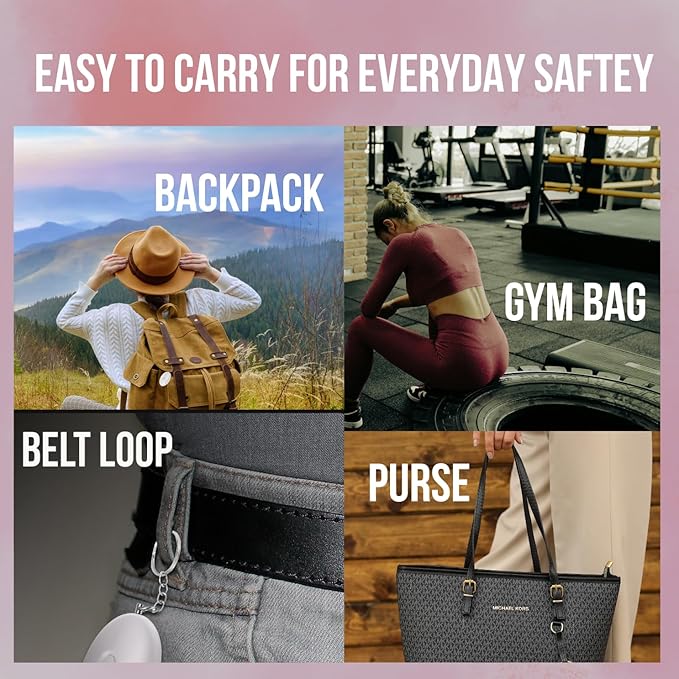 Pain Safari Personal Alarm Keychain for Women, Children, and Elderly | 125dB Safety Siren | 1-Mile Range Self Defense Tool | Compact Personal Protection Device | Loud Attention-Grabbing Security Sound