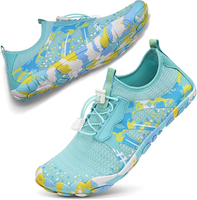 ATHMILE Hiking Barefoot Water Shoes for Women Men Beach Swim Aqua Pool River Quick Dry Athletic Wide Toe Outdoor Sport Kayaking Boating Rock Climbing Yoga Lake