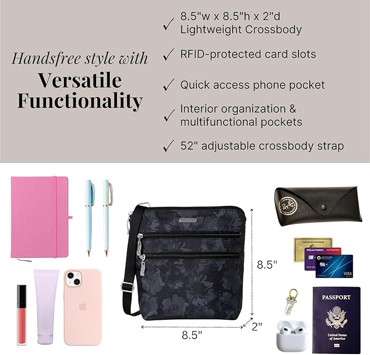 Baggallini Women's Essential Crossbody Bags