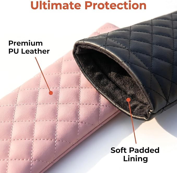 3 Pcs Soft Glasses Case for Women and Men, PU Leather Portable Slim Sunglasses Pouch, Squeeze Top Soft Eyeglasses Protective Holder, Travel Eyeglass Case for Sunglasses and Prescription Glasses