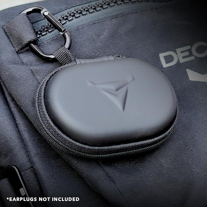 Decibullz - Zipper Headphones Carrying Case, Perfect for Earphones and Earplugs (Black)
