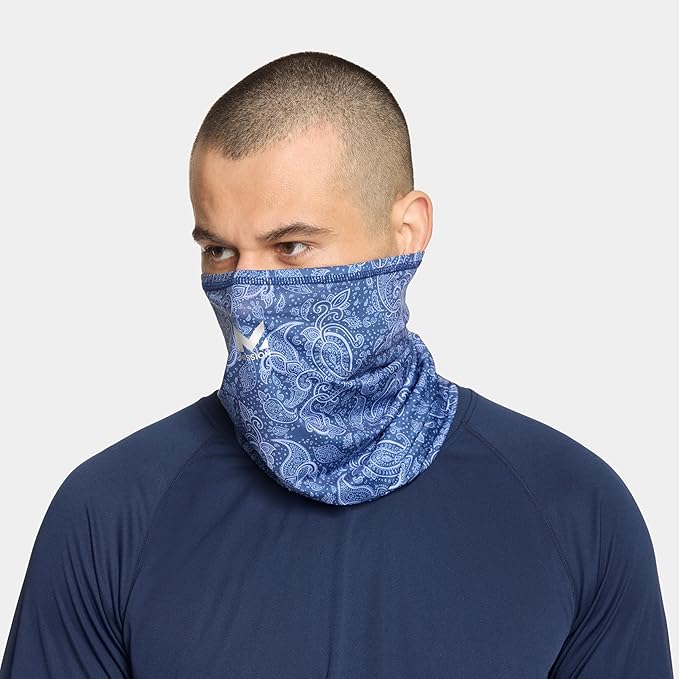MISSION Multi-Use Neck Gaiter Face Mask for Ski & Outdoors, UPF 50, Breathable Lightweight Fabric