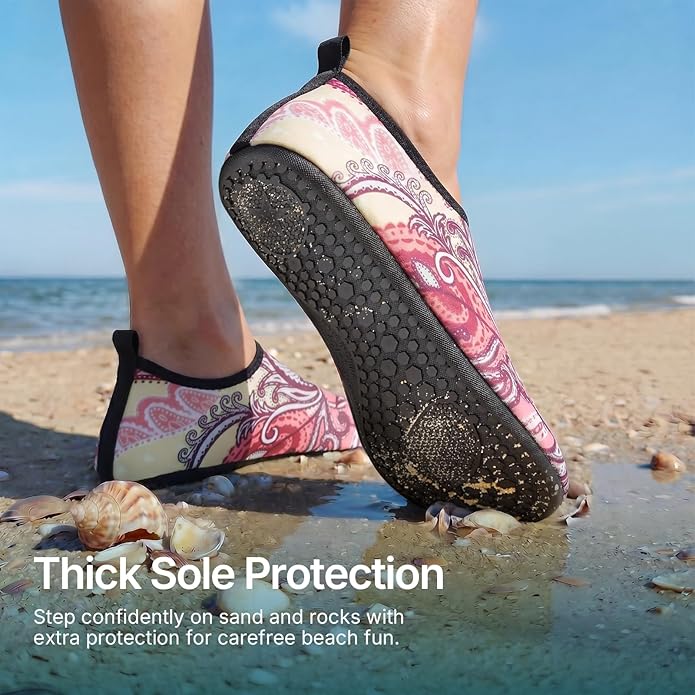 Water Shoes for Women Men Quick-Dry Aqua Socks Swim Beach Outfits Barefoot Yoga Exercise Wear Sport Accessories Pool Camping Must Haves River Hiking Adult Youth Size
