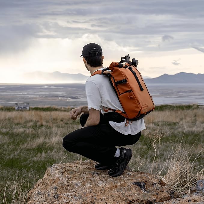 WANDRD PRVKE Rolltop 31L V4 Photography Bundle – Expandable Travel Camera Backpack with Essential Camera Cube and Laptop Sleeve