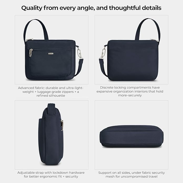 Travelon Anti-Theft Classic Small East/West Crossbody