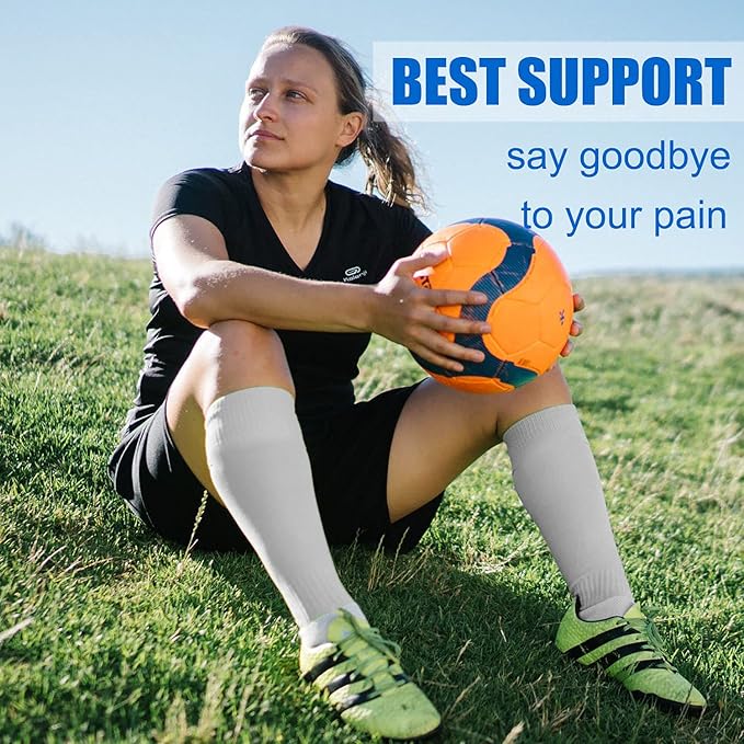 Aoliks Compression Socks for Women & Men 4 Pairs, Best Support for Nurses Running Travel
