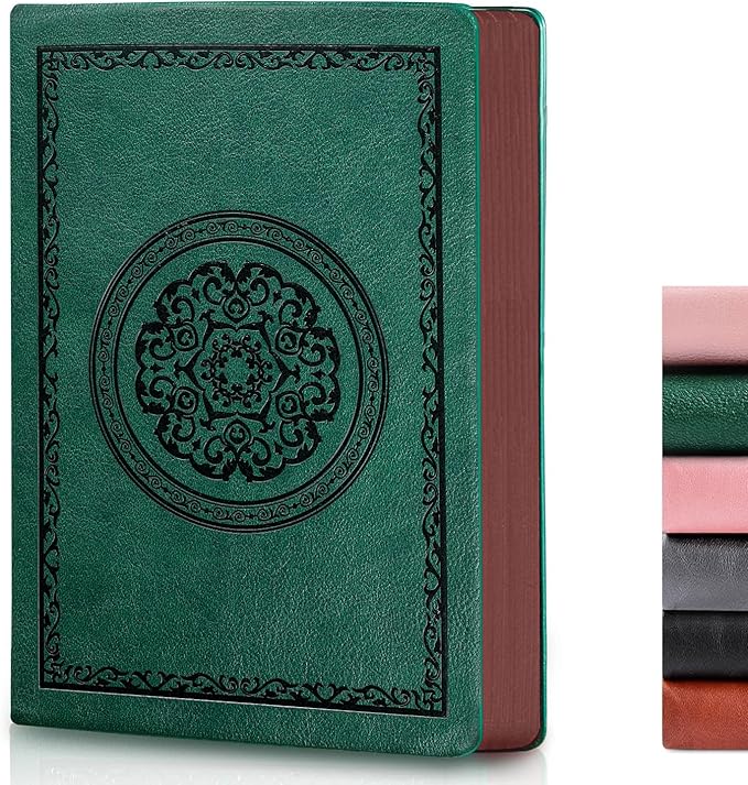 Fetinar 2026 Leather Vintage Journal Notebook,300 Pages,Leather Softcover Lined Journal Notebooks for Women Men,Notebook Journals for Writing Travel,Business,Office,8.5'' X 11.3''