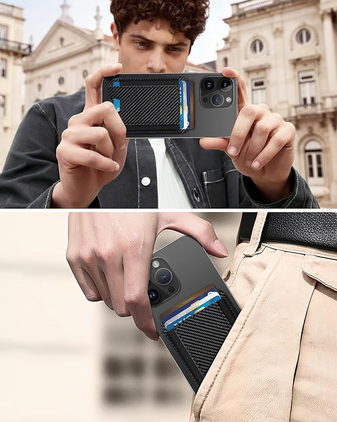 HiWe for MagSafe Wallet: 7-Card Holder, RFID Blocking, Strong Magnet for iPhone 12-17 Series, Slim, 1 Slot