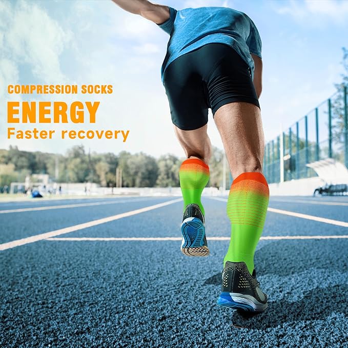 bropite Compression Socks for Women & Men Circulation-Support Knee High Socks 20-30 mmhg-Best for Running,Medical,Nurse,Travel