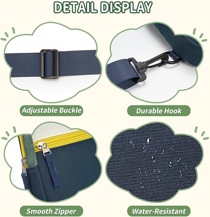 Birthday Gifts for 8 9 10 11 12 Year Old Teens Girls Kids, Fanny Pack Crossbody Bag Sling Belt Bags Purse, Dorm Travel Essentials for Girls Fashion, Preppy Tween Teen Girl Gift Trendy Stuff