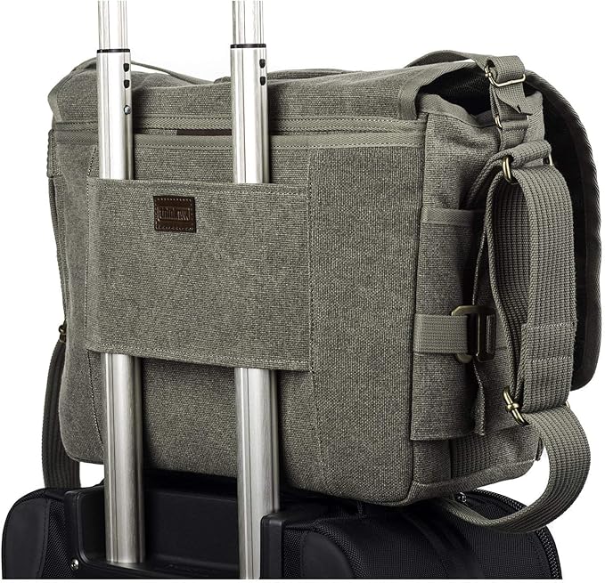 Think Tank Retrospective 30 V2.0 Canvas Shoulder Bag for Mirrorless or Standard DSLR Cameras and Photo Accessories - Pinestone - XX-Large