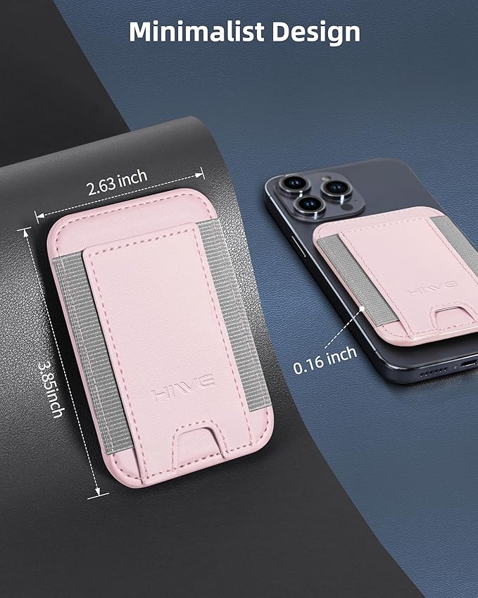 HiWe for MagSafe Wallet: 7-Card Holder, RFID Blocking, Strong Magnet for iPhone 12-17 Series, Slim, 1 Slot
