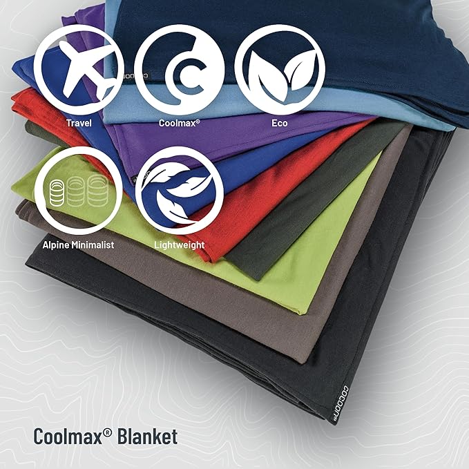 COCOON - Premium - Coolmax - Travel Blanket - Peacock Green