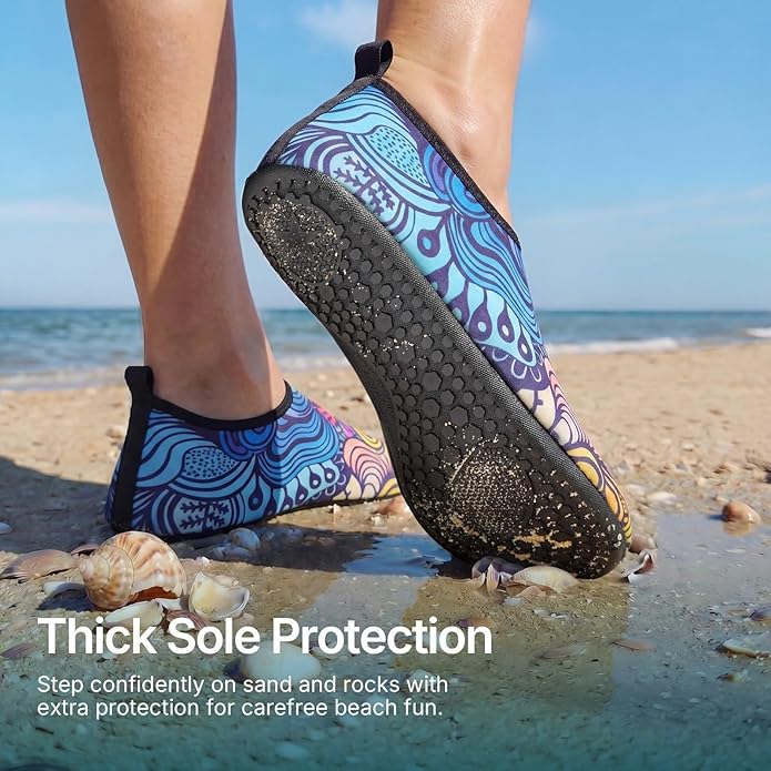 Water Shoes for Women Men Quick-Dry Aqua Socks Swim Beach Outfits Barefoot Yoga Exercise Wear Sport Accessories Pool Camping Must Haves River Hiking Adult Youth Size