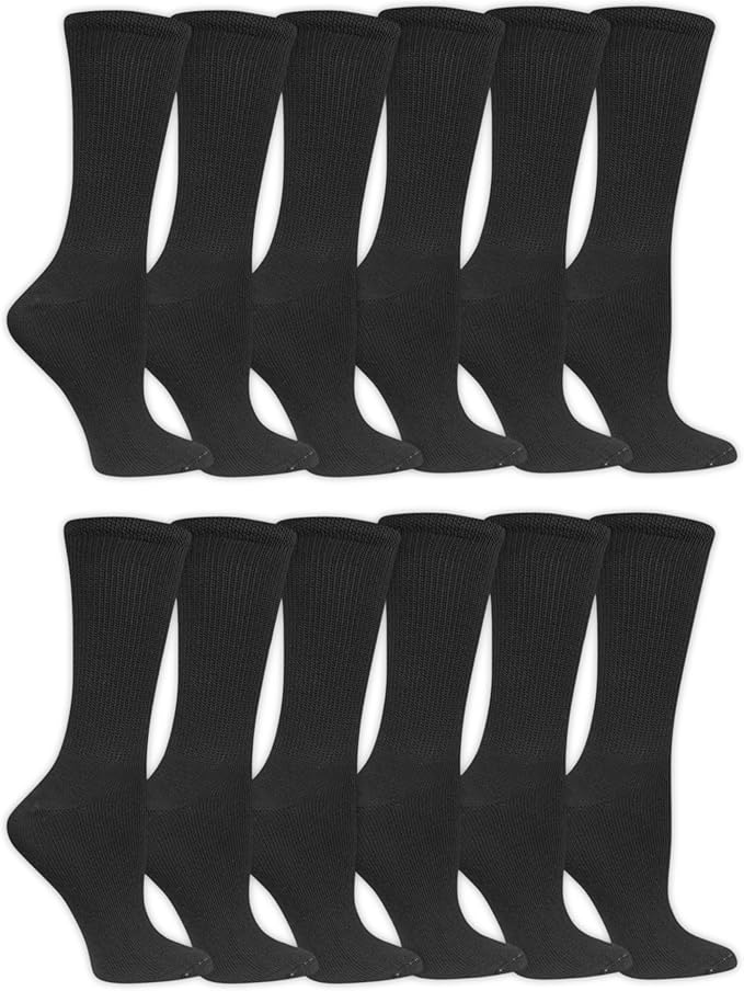 Dr. Scholl's Women's Diabetes & Circulator Socks - 4, 6, & 12 Pair Packs - Non-Binding Moisture Management
