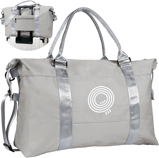 Purse for Teen Girls, Initial Travel Duffel Bag, Sports Bag, Personalized Weekender Bag with Shoulder Strap, Monogram Overnight Bag, Gift for Friend Sister Gifts for Girls (Letter Q)