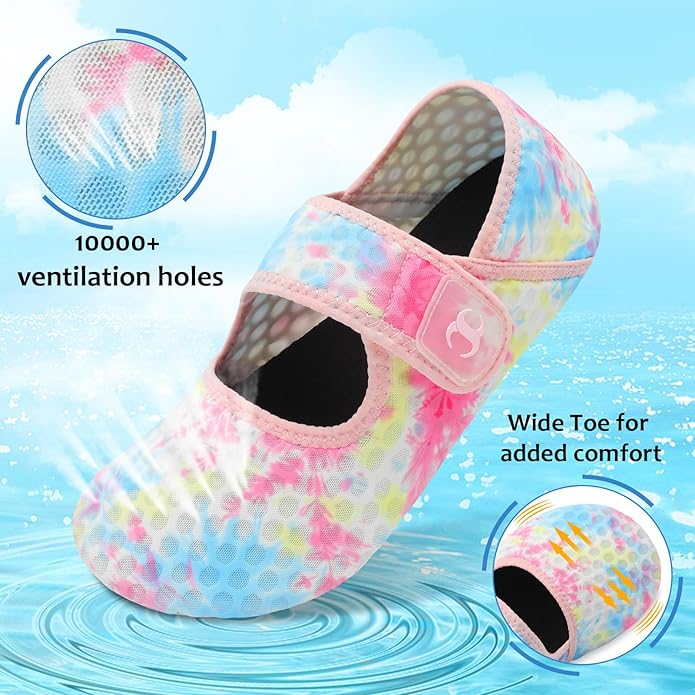 Water Shoes for Women Men Barefoot Beach Swim Aqua Socks Summer Wide Slides Sandals Quick Dry Pool River Sea Sock Shoes