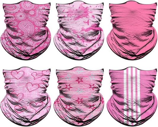 Venswell Neck Gaiter Face Mask Men Women,Seamless Bandana Rave Face Cover Scarf Mask,Balaclava,Headband, Head Wrap,Headwear